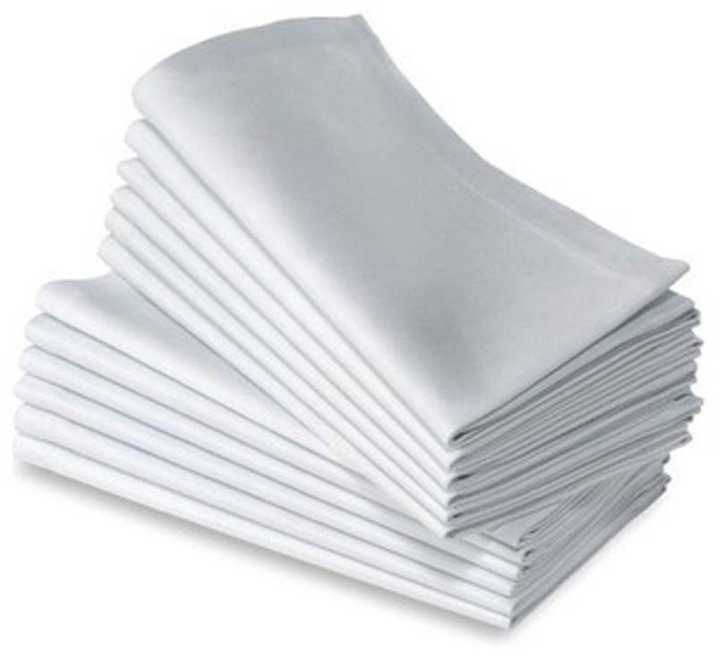 serviette coton blanche 50*50cm